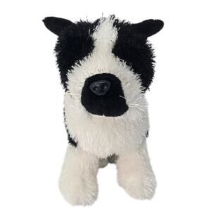 Ganz Webkinz Boston Terrier Puppy Dog Plush‎ Stuffed Animal HM173 8" No Code Toy